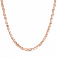 Rose Gold Plated Herringbone Necklace