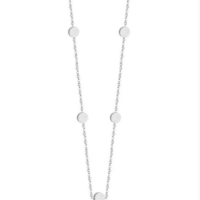 Silver Colour Stainless Steel Circles Choker