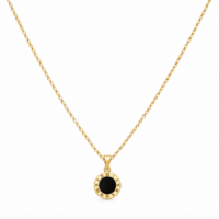 Round Numerical Gold Colour Stainless Steel Necklace