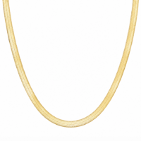 5mm Herringbone Snake Gold Stainless Steel Necklace
