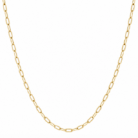 Dainty Gold Stainless Steel Paper Clip Design Necklace