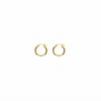 Gold Plated Stainless Steel 10mm Hoop Earrings