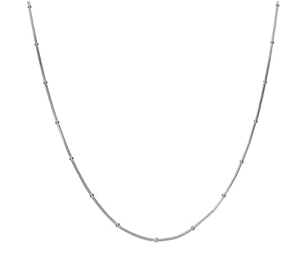Dainty Silver Stainless Steel Cosmo Necklace