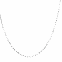 Dainty Silver Stainless Steel Paper Clip Design Necklace