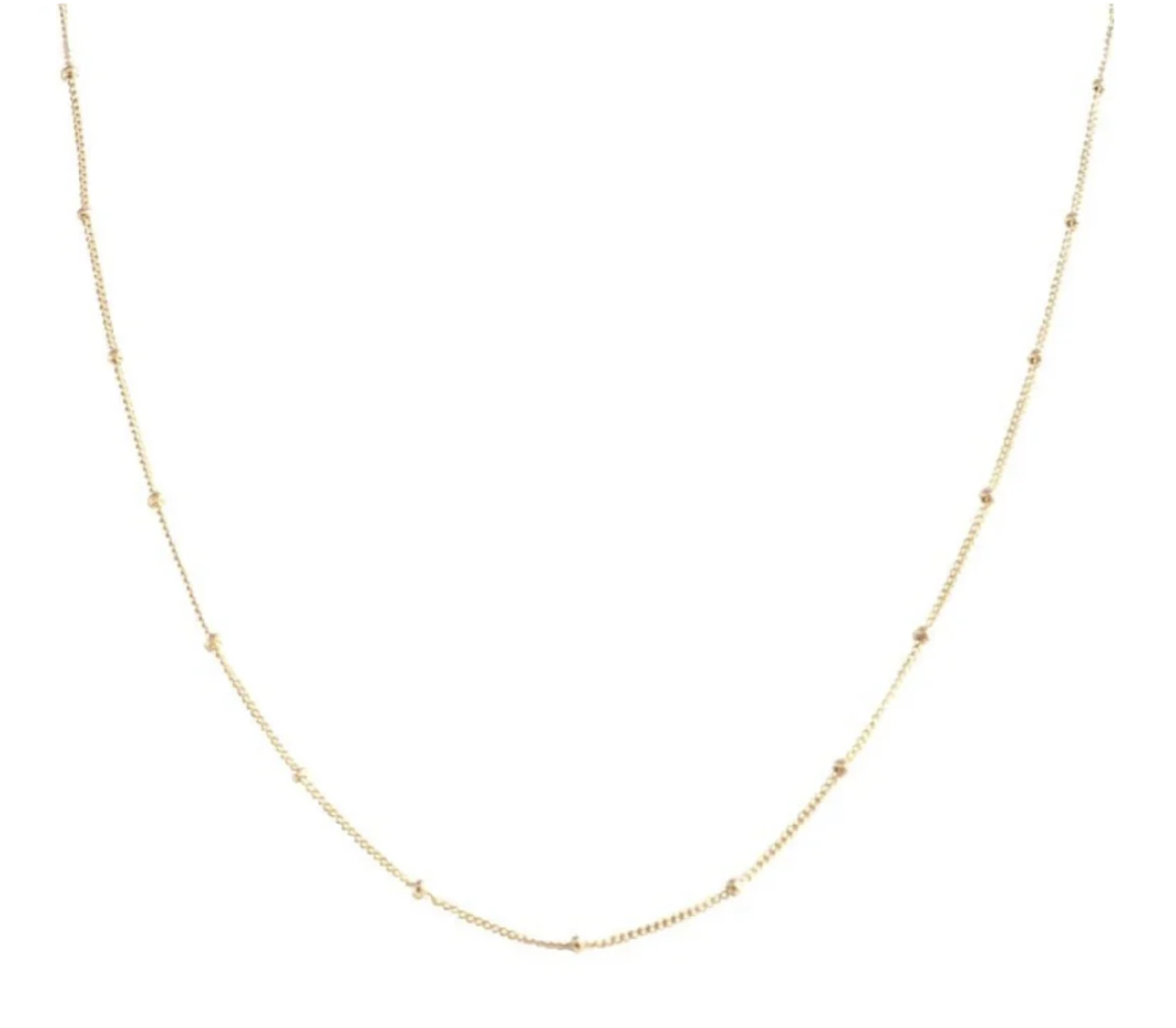 Dainty Gold Stainless Steel Paper Satellite Necklace